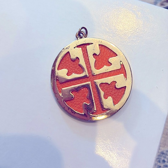 Tory Burch Accessories - Large Tory Burch Vintage Gold Plated Pendant- euc, adorable 🧡